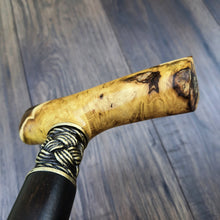 Load image into Gallery viewer, Cane Walking Stick Burl Hybrid Acryl Wood Reed Wooden Walking Cane Sticks Walking Sticks Handcrafted Handmade Cane Exclusive S18
