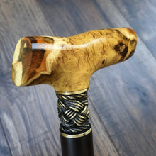 Load image into Gallery viewer, Cane Walking Stick Burl Hybrid Acryl Wood Reed Wooden Walking Cane Sticks Walking Sticks Handcrafted Handmade Cane Exclusive S18
