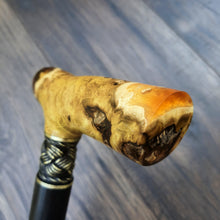 Load image into Gallery viewer, Cane Walking Stick Burl Hybrid Acryl Wood Reed Wooden Walking Cane Sticks Walking Sticks Handcrafted Handmade Cane Exclusive S18
