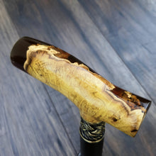 Load image into Gallery viewer, Cane Walking Stick Burl Hybrid Acryl Wood Reed Wooden Walking Cane Sticks Walking Sticks Handcrafted Handmade Cane Exclusive S19
