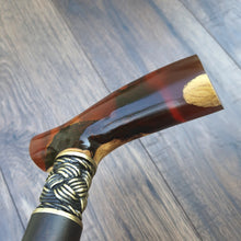 Load image into Gallery viewer, Cane Walking Stick Burl Hybrid Acryl Wood Reed Wooden Walking Cane Sticks Walking Sticks Handcrafted Handmade Cane Exclusive S19
