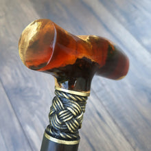 Load image into Gallery viewer, Cane Walking Stick Burl Hybrid Acryl Wood Reed Wooden Walking Cane Sticks Walking Sticks Handcrafted Handmade Cane Exclusive S19
