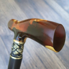 Load image into Gallery viewer, Cane Walking Stick Burl Hybrid Acryl Wood Reed Wooden Walking Cane Sticks Walking Sticks Handcrafted Handmade Cane Exclusive S19
