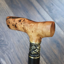 Load image into Gallery viewer, Cane Walking Stick Burl Hybrid Acryl Wood Reed Wooden Walking Cane Sticks Walking Sticks Handcrafted Handmade Cane Exclusive S20
