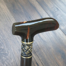 Load image into Gallery viewer, Cane Walking Stick Burl Hybrid Acryl Wood Reed Wooden Walking Cane Sticks Walking Sticks Handcrafted Handmade Cane Exclusive S21
