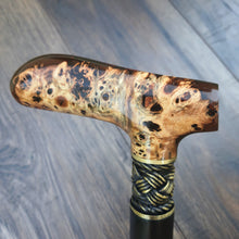 Load image into Gallery viewer, Cane Walking Stick Burl Hybrid Acryl Wood Reed Wooden Walking Cane Sticks Walking Sticks Handcrafted Handmade Cane Exclusive S21
