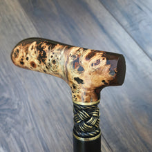 Load image into Gallery viewer, Cane Walking Stick Burl Hybrid Acryl Wood Reed Wooden Walking Cane Sticks Walking Sticks Handcrafted Handmade Cane Exclusive S21
