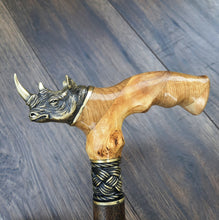 Load image into Gallery viewer, Cane Walking Stick Burl Hybrid Acryl Wood Reed Wooden Walking Cane Sticks Walking Sticks Handcrafted Handmade Cane Exclusive S22
