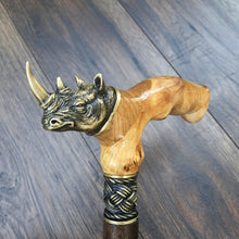 Load image into Gallery viewer, Cane Walking Stick Burl Hybrid Acryl Wood Reed Wooden Walking Cane Sticks Walking Sticks Handcrafted Handmade Cane Exclusive S22
