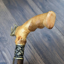 Load image into Gallery viewer, Cane Walking Stick Burl Hybrid Acryl Wood Reed Wooden Walking Cane Sticks Walking Sticks Handcrafted Handmade Cane Exclusive S22

