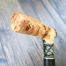 Load image into Gallery viewer, Cane Walking Stick Burl Hybrid Acryl Wood Reed Wooden Walking Cane Sticks Walking Sticks Handcrafted Handmade Cane Exclusive S24
