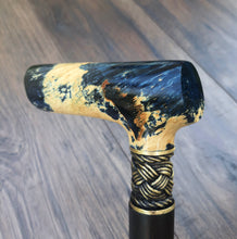 Load image into Gallery viewer, Cane Walking Stick Burl Hybrid Acryl Wood Reed Wooden Walking Cane Sticks Walking Sticks Handcrafted Handmade Cane Exclusive S25
