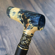 Load image into Gallery viewer, Cane Walking Stick Burl Hybrid Acryl Wood Reed Wooden Walking Cane Sticks Walking Sticks Handcrafted Handmade Cane Exclusive S25
