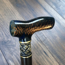 Load image into Gallery viewer, Cane Walking Stick Burl Hybrid Acryl Wood Reed Wooden Walking Cane Sticks Walking Sticks Handcrafted Handmade Cane Exclusive S26
