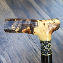 Load image into Gallery viewer, Cane Walking Stick Burl Hybrid Acryl Wood Reed Wooden Walking Cane Sticks Walking Sticks Handcrafted Handmade Cane Exclusive S28
