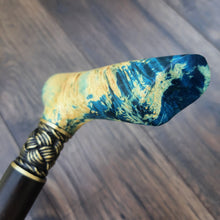 Load image into Gallery viewer, Cane Walking Stick Burl Hybrid Acryl Wood Reed Wooden Walking Cane Sticks Walking Sticks Handcrafted Handmade Cane Exclusive S29
