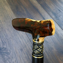 Load image into Gallery viewer, Cane Walking Stick Burl Hybrid Acryl Wood Reed Wooden Walking Cane Sticks Walking Sticks Handcrafted Handmade Cane Exclusive S30
