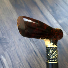 Load image into Gallery viewer, Cane Walking Stick Burl Hybrid Acryl Wood Reed Wooden Walking Cane Sticks Walking Sticks Handcrafted Handmade Cane Exclusive S30
