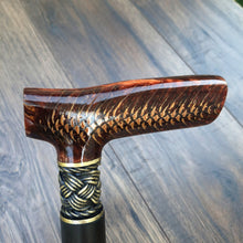 Load image into Gallery viewer, Cane Walking Stick Burl Hybrid Acryl Wood Reed Wooden Walking Cane Sticks Walking Sticks Handcrafted Handmade Cane Exclusive S31
