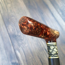 Load image into Gallery viewer, Cane Walking Stick Burl Hybrid Acryl Wood Reed Wooden Walking Cane Sticks Walking Sticks Handcrafted Handmade Cane Exclusive S31
