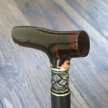 Load image into Gallery viewer, Cane Walking Stick Burl Hybrid Acryl Wood Reed Wooden Walking Cane Sticks Walking Sticks Handcrafted Handmade Cane Exclusive S32
