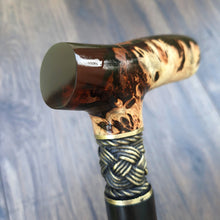 Load image into Gallery viewer, Cane Walking Stick Burl Hybrid Acryl Wood Reed Wooden Walking Cane Sticks Walking Sticks Handcrafted Handmade Cane Exclusive S32
