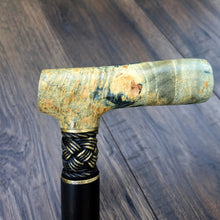 Load image into Gallery viewer, Cane Walking Stick Burl Hybrid Acryl Wood Reed Wooden Walking Cane Sticks Walking Sticks Handcrafted Handmade Cane Exclusive S34
