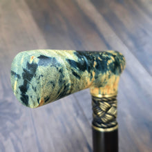 Load image into Gallery viewer, Cane Walking Stick Burl Hybrid Acryl Wood Reed Wooden Walking Cane Sticks Walking Sticks Handcrafted Handmade Cane Exclusive S34
