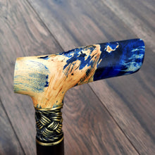 Load image into Gallery viewer, Cane Walking Stick Burl Hybrid Acryl Wood Reed Wooden Walking Cane Sticks Walking Sticks Handcrafted Handmade Cane Exclusive S36

