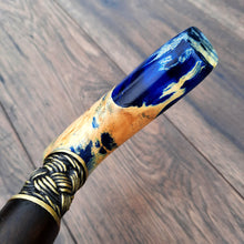 Load image into Gallery viewer, Cane Walking Stick Burl Hybrid Acryl Wood Reed Wooden Walking Cane Sticks Walking Sticks Handcrafted Handmade Cane Exclusive S36
