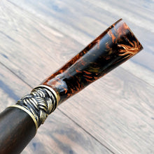 Load image into Gallery viewer, Cane Walking Stick Burl Hybrid Acryl Wood Reed Wooden Walking Cane Sticks Walking Sticks Handcrafted Handmade Cane Exclusive S39
