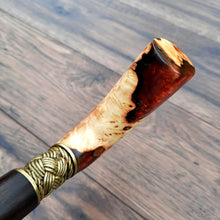 Load image into Gallery viewer, Cane Walking Stick Burl Hybrid Acryl Wood Reed Wooden Walking Cane Sticks Walking Sticks Handcrafted Handmade Cane Exclusive S40
