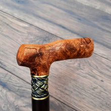 Load image into Gallery viewer, Cane Walking Stick Burl Hybrid Acryl Wood Reed Wooden Walking Cane Sticks Walking Sticks Handcrafted Handmade Cane Exclusive S41
