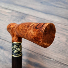 Load image into Gallery viewer, Cane Walking Stick Burl Hybrid Acryl Wood Reed Wooden Walking Cane Sticks Walking Sticks Handcrafted Handmade Cane Exclusive S41
