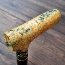 Load image into Gallery viewer, Cane Walking Stick Burl Hybrid Acryl Wood Reed Wooden Walking Cane Sticks Walking Sticks Handcrafted Handmade Cane Exclusive S42
