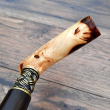 Load image into Gallery viewer, Cane Walking Stick Burl Hybrid Acryl Wood Reed Wooden Walking Cane Sticks Walking Sticks Handcrafted Handmade Cane Exclusive S44
