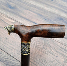 Load image into Gallery viewer, Cane Walking Stick Burl Hybrid Acryl Wood Reed Wooden Walking Cane Sticks Walking Sticks Handcrafted Handmade Cane Exclusive S45
