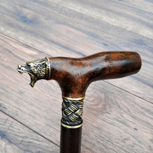 Load image into Gallery viewer, Cane Walking Stick Burl Hybrid Acryl Wood Reed Wooden Walking Cane Sticks Walking Sticks Handcrafted Handmade Cane Exclusive S45
