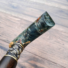 Load image into Gallery viewer, Cane Walking Stick Burl Hybrid Acryl Wood Reed Wooden Walking Cane Sticks Walking Sticks Handcrafted Handmade Cane Exclusive S46
