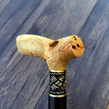 Load image into Gallery viewer, Cane Walking Stick Burl Hybrid Acryl Wood Reed Wooden Walking Cane Sticks Walking Sticks Handcrafted Handmade Cane Exclusive S48

