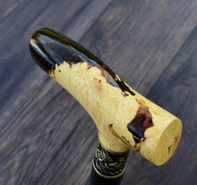 Load image into Gallery viewer, Cane Walking Stick Burl Hybrid Acryl Wood Reed Wooden Walking Cane Sticks Walking Sticks Handcrafted Handmade Cane Exclusive S49
