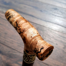 Load image into Gallery viewer, Cane Walking Stick Burl Hybrid Acryl Wood Reed Wooden Walking Cane Sticks Walking Sticks Handcrafted Handmade Cane Exclusive S50
