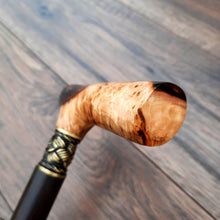 Load image into Gallery viewer, Cane Walking Stick Burl Hybrid Acryl Wood Reed Wooden Walking Cane Sticks Walking Sticks Handcrafted Handmade Cane Exclusive S52

