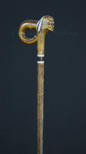 Load and play video in Gallery viewer, Gift Cane Walking Stick Canes Sticks Reed Staff Wood Wooden Hand-Carved Carving Handmade Cane Accessories ( Indian )
