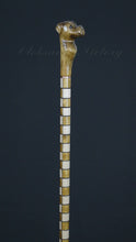 Load and play video in Gallery viewer, Gift Cane Walking Stick Canes Sticks Reed Staff Wood Wooden Hand-Carved Carving Handmade Cane  Accessories ( Bulldog )
