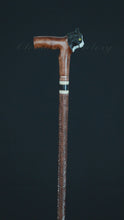 Load and play video in Gallery viewer, Gift Cane Walking Stick Canes Sticks Reed Staff Wood Wooden Hand-Carved Carving Handmade Cane Accessories ( Cat )
