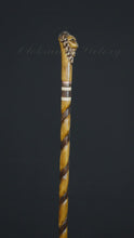 Load and play video in Gallery viewer, Gift Cane Walking Stick Canes Sticks Reed Staff Wood Wooden Hand-Carved Carving Handmade Cane Accessories ( Lion )
