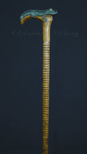 Load and play video in Gallery viewer, Gift Cane Walking Stick Canes Sticks Reed Staff Wood Wooden Hand-Carved Carving Handmade Cane Accessories ( Crocodile )
