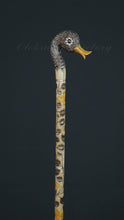 Load and play video in Gallery viewer, Gift Cane Walking Stick Canes Sticks Reed Staff Wood Wooden Hand-Carved Carving Handmade Cane  Accessories ( Duck )
