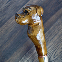 Load image into Gallery viewer, Gift Cane Walking Stick Canes Sticks Reed Staff Wood Wooden Hand-Carved Carving Handmade Cane  Accessories ( Bulldog )
